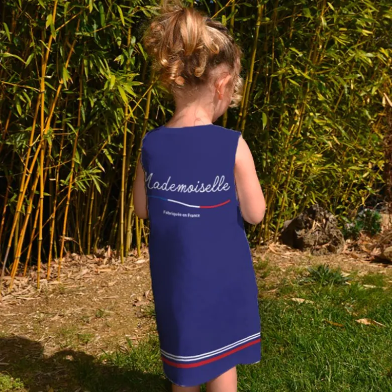 Patron robe enfant imprimé mademoiselle