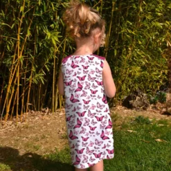 Patron robe enfant imprimé papillon