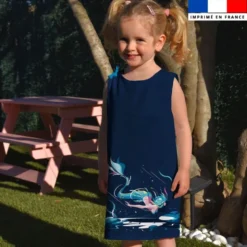 Patron robe enfant imprimé sirène