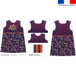 Patron robe enfant motif Bal masqué Halloween - Création Stillistic