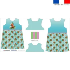 Patron robe enfant motif capybara - Création Stillistic