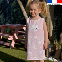 Patron robe enfant motif chat