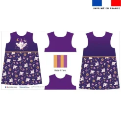 Patron robe enfant motif chouette magicienne - Création Stillistic