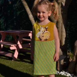 Patron robe enfant motif Singe Lou-Stick - Création Stillistic