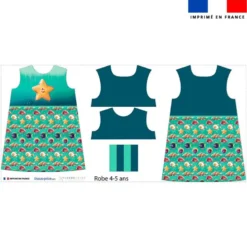 Patron robe enfant motif étoile petit beurre - Création Stillistic