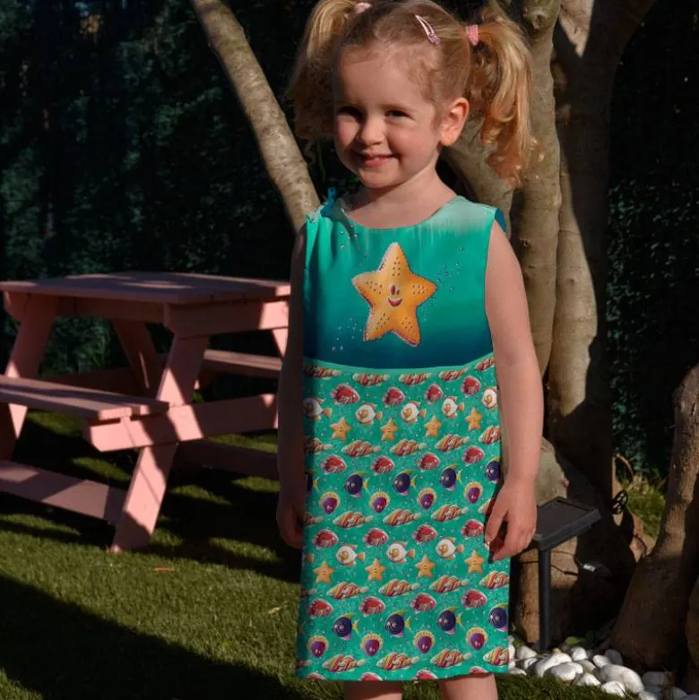 Patron robe enfant motif étoile petit beurre - Création Stillistic