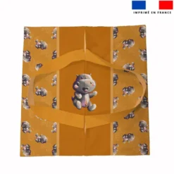 Patron sac à tarte motif bébé hippo - Création Stillistic