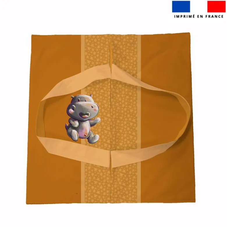 Patron sac à tarte motif bébé hippo - Création Stillistic