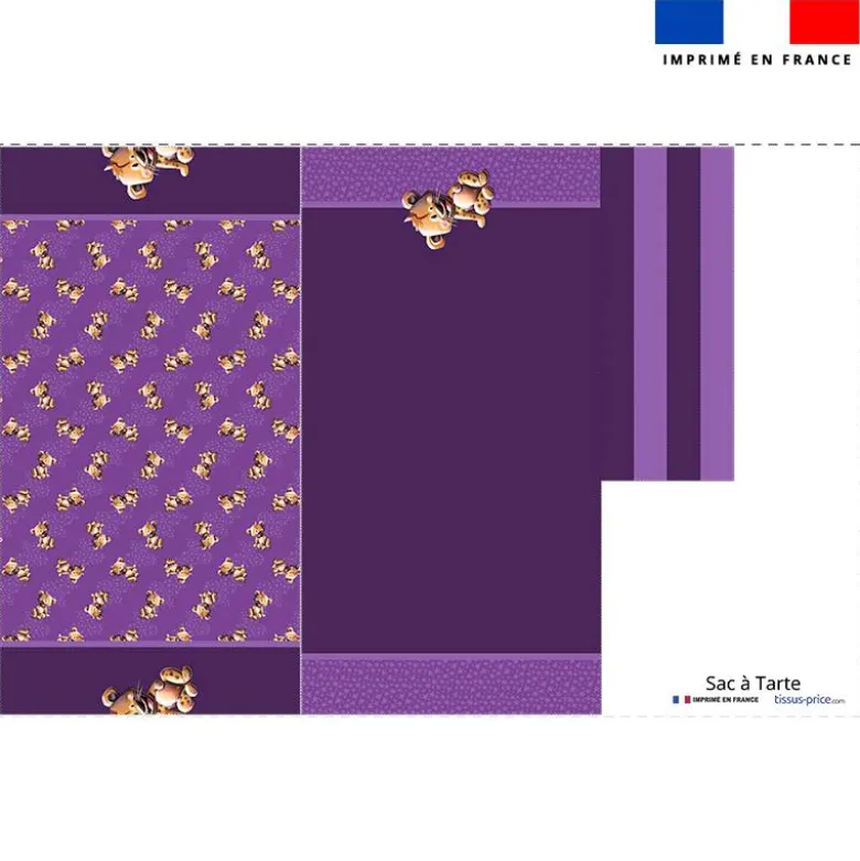 Patron sac à tarte motif bébé hyène - Création Stillistic