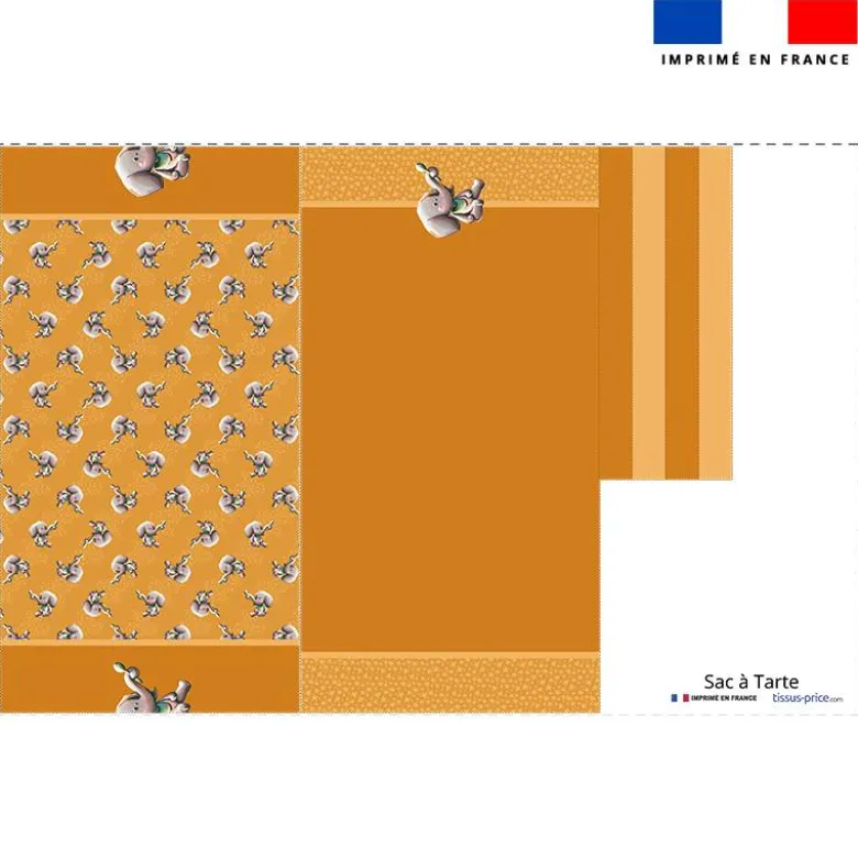 Patron sac à tarte motif bébé éléphant - Création Stillistic