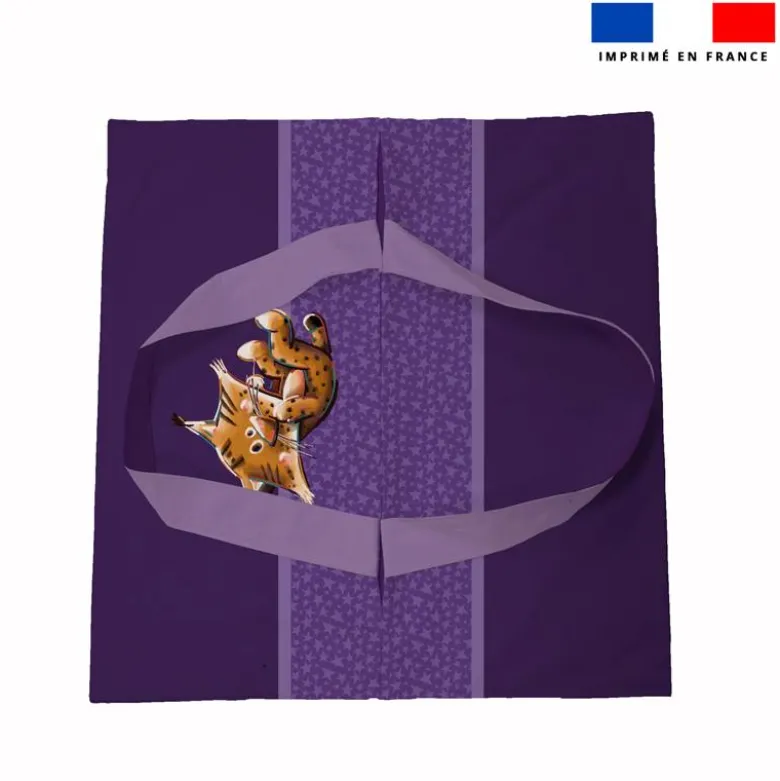 Patron sac à tarte motif bébé lynx - Création Stillistic