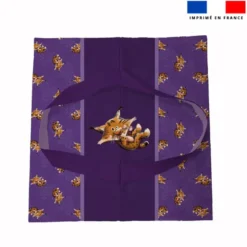 Patron sac à tarte motif bébé lynx - Création Stillistic