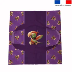 Patron sac à tarte motif bébé perroquet - Création Stillistic