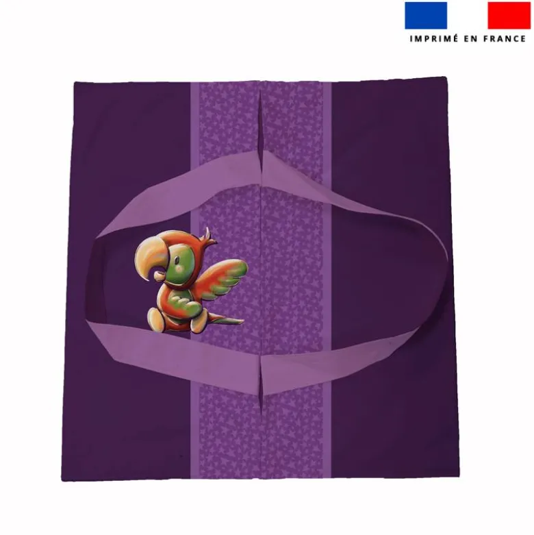 Patron sac à tarte motif bébé perroquet - Création Stillistic