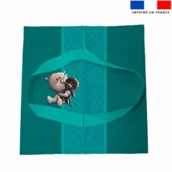 Patron sac à tarte motif bébé rhino - Création Stillistic