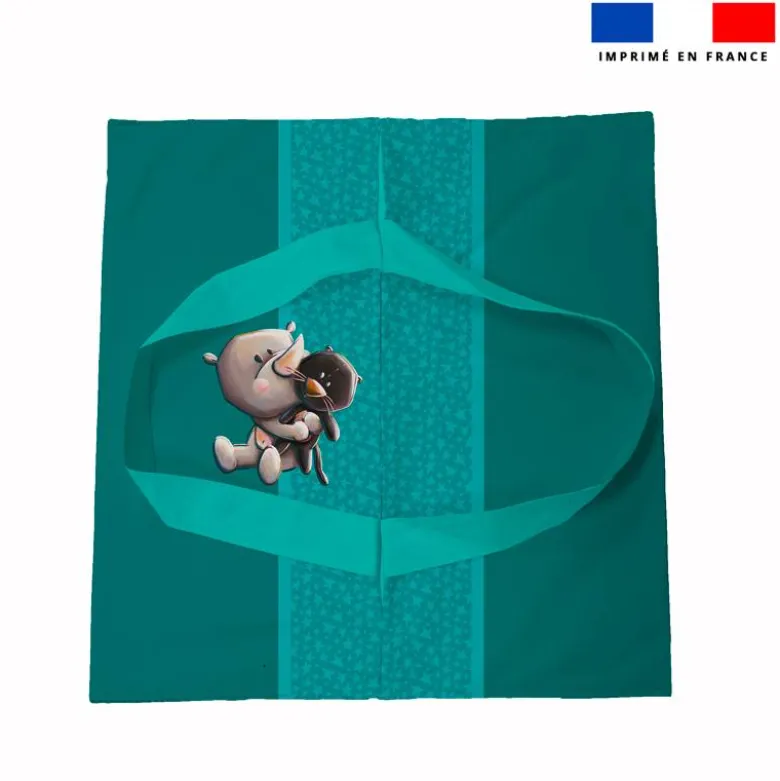 Patron sac à tarte motif bébé rhino - Création Stillistic