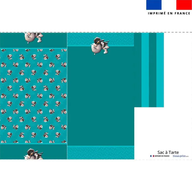 Patron sac à tarte motif bébé rhino - Création Stillistic