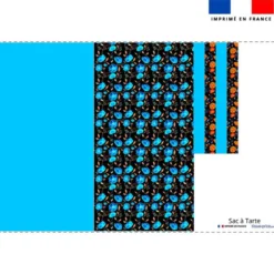 Patron sac à tarte motif bleu et noir - Création Cat&Colours