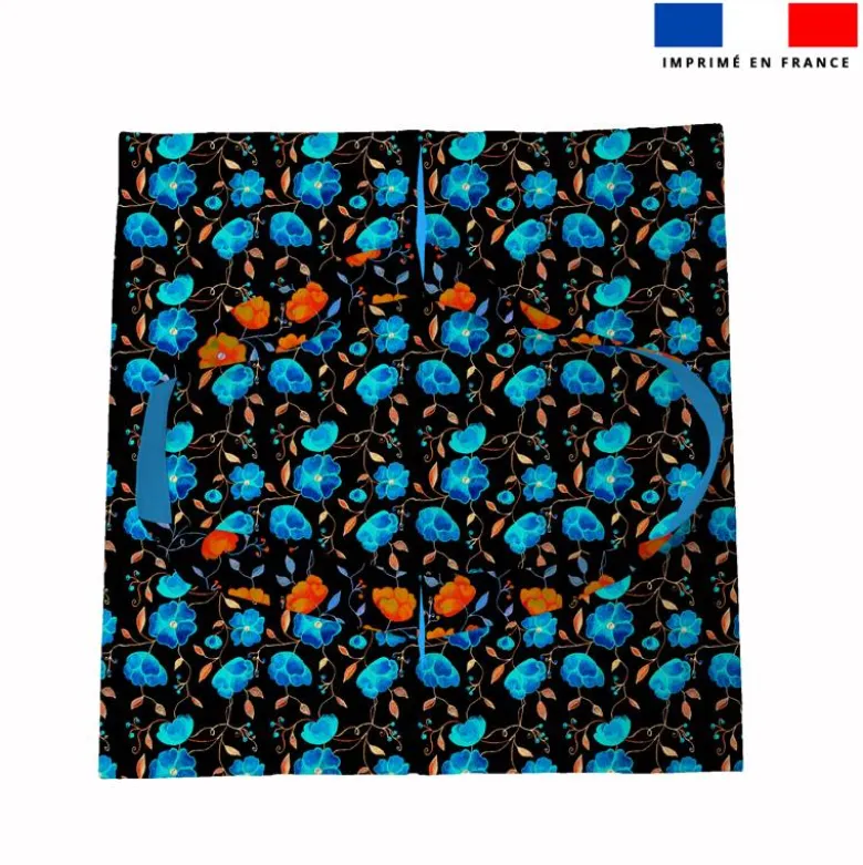 Patron sac à tarte motif bleu et noir - Création Cat&Colours