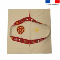 Patron sac à tarte motif bonhomme en pain d'épice