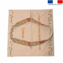 Patron sac à tarte motif boulangerie