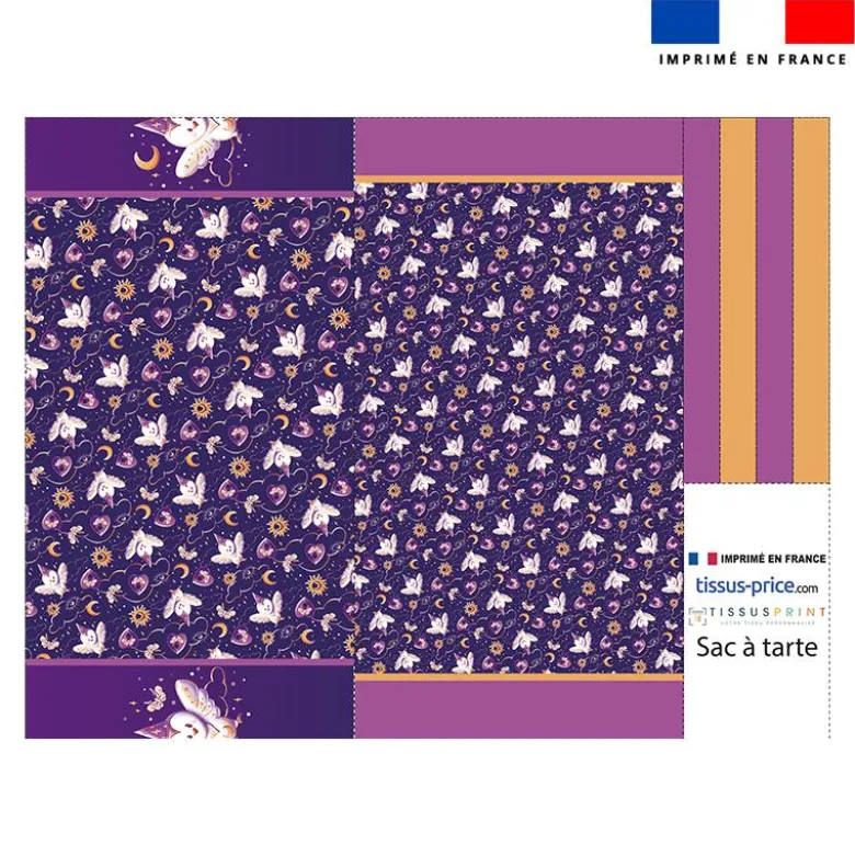 Patron sac à tarte motif chouette magicienne - Création Stillistic