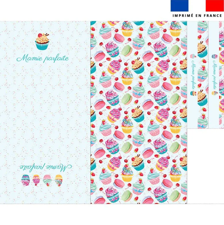 Patron sac à tarte motif cupcakes de mamie parfaite