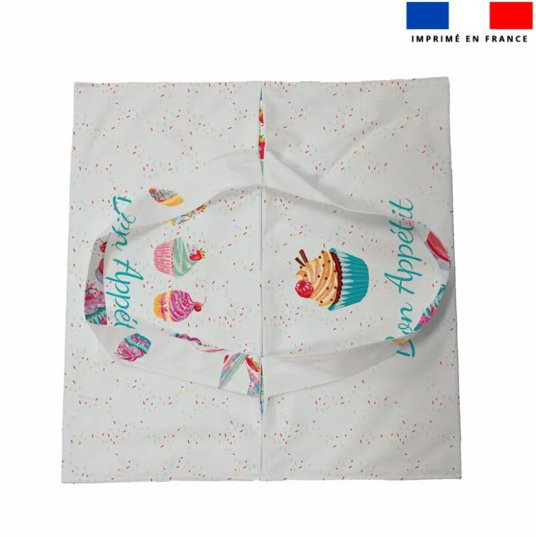 Patron sac à tarte motif cupcake