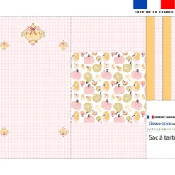 Patron sac à tarte motif douceurs d'automne pastel