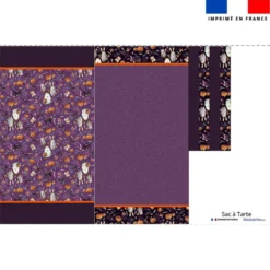 Patron sac à tarte motif fantômes violet - Création Stillistic