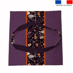 Patron sac à tarte motif fantômes violet - Création Stillistic