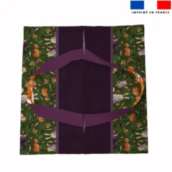 Patron sac à tarte motif fantômes orange - Création Stillistic