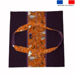 Patron sac à tarte motif fantômes orange - Création Stillistic