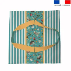Patron sac à tarte motif hippo surf - Création Stillistic