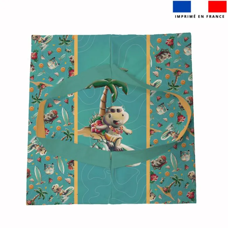 Patron sac à tarte motif hippo surf - Création Stillistic