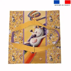 Patron sac à tarte motif licorne toboggan - Création Stillistic