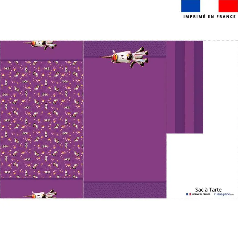 Patron sac à tarte motif licorne - Création Stillistic