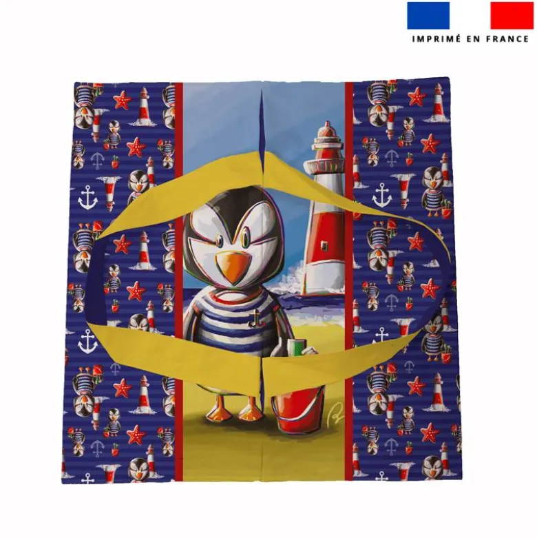 Patron sac à tarte motif macareux - Création Stillistic