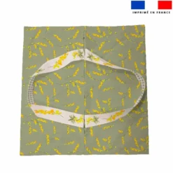 Patron sac à tarte motif mimosa