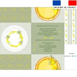 Patron sac à tarte motif mimosa