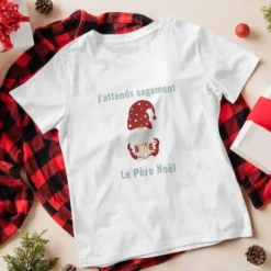 Planche DTF de transfert textile personnalisée - Lutin de Noël
