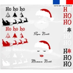Planche DTF de transfert textile motif Hohoho
