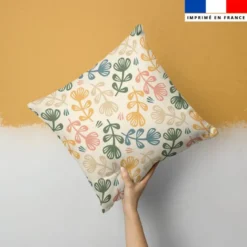 Plante grasse multicolore - Fond beige