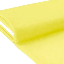 Plaquette 25m Tulle déco jaune citron grande largeur