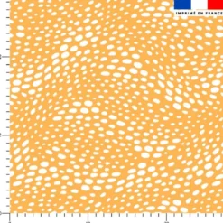 Pois blanc - Fond jaune