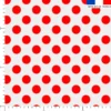 Pois rouges-orangés - Fond gris clair