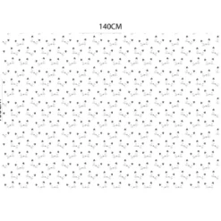 Polaire blanche motif chat