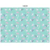 Polaire vert d'eau motif baleine rose et violet