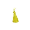 Pompon franges jaune 4 cm