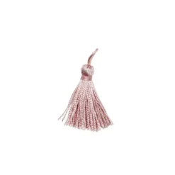 Pompon franges vieux rose 4 cm